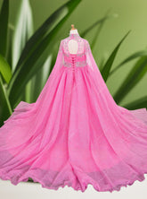 Hot Pink Girls Pageant Dress - Brydealo Couture Gown